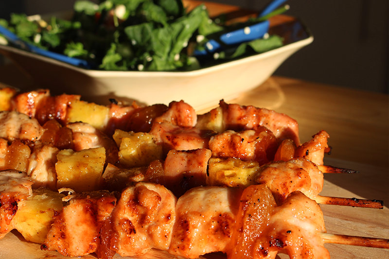 Braai Recipe Chicken Sosaties with Apricot and Pineapple
